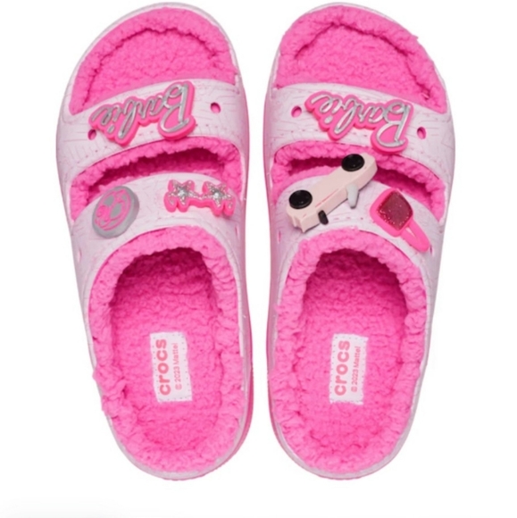 Crocs x Barbie Cozzzy Sandal Slides 💗 - Picture 4 of 5